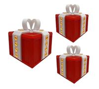 3x The Prank Box Big 8cm, Surprise 3DPrinted Prank Gift Box For Adults Kids, Funny Interactive Present Boxes Pranks With Lids, Money Puzzle Gift Boxs For Cashgift, Christmas Money Boxs For Kids Adults