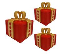 3x The Prank Box Big 8cm, Surprise 3DPrinted Prank Gift Box For Adults Kids, Funny Interactive Present Boxes Pranks With Lids, Money Puzzle Gift Boxs For Cashgift, Christmas Money Boxs For Kids Adults