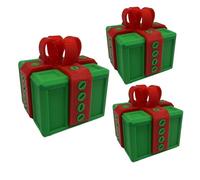 3x The Prank Box Big 8cm, Surprise 3DPrinted Prank Gift Box For Adults Kids, Funny Interactive Present Boxes Pranks With Lids, Money Puzzle Gift Boxs For Cashgift, Christmas Money Boxs For Kids Adults