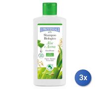 3x The Provenzali Shampoo 250 Ml. Organic Aloe/Oat Repair