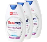 3x Theramed Non-Stop White Antibacterial Protection 2-in-1 Toothpaste Mouthwash