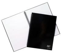 3x Tiger A4 spiral plain notebook with hard cover