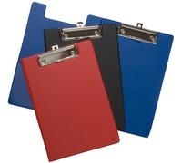 3X Tiger A5 SMALL PVC PLASTIC FOLDOVER HARDBACK QUALITY CLIPBOARD Blue Black Red