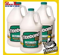 3x Titebond III 1416 Ultimate Wood Glue Gallon Bottle 3.78L Titebond 3