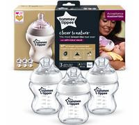 3x Tommee Tippee Closer to Nature Baby Bottles 260ml Slow Flow Anti Colic 0m+
