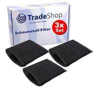 3x Trade-Shop Foam Filter / Foam Filter / Vacuum Cleaner Filter for Kärcher NT 48/1 TE, NT27/1, NT28/1, NT48/1, WD 2,000 to 3,500 / Wet Vacuum Cleaner