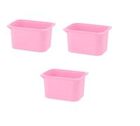 3x TROFAST Plastic Storage Boxes - Pink - 42 x 30 x 23 cm