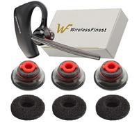 3X Ultra Comfort Eartips Ear Buds Replacement Earphone Ear Tips Kits Earpads Foam Set Cushion for Plantronics Voyager 5200 5220 5210 Series Bluetooth Headset Headphone (Small S)