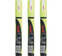 3x Uni Chalk Marker Pen PWE-5M Bullet Tip Art Blackboard Pen 8 Colours Available