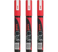 3x Uni Chalk Marker Pen PWE-5M Bullet Tip Art Blackboard Pen 8 Colours Available