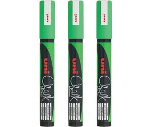 3x Uni Chalk Marker Pen PWE-5M Bullet Tip Art Blackboard Pen 8 Colours Available
