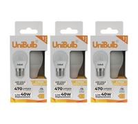 3X Unibulb Led Golf E27 (Es) 470Lm 4.2W 2700K (Warm White) Light Bulb - Pack Of 1