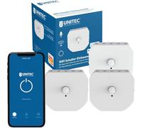 3x Unitec WiFi Smart Switch Inbouwmodule WLAN Light Switch for Alexa Google Tuya