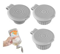 3X Up Side Down Caps - Inverted Bottle Dispenser, Sealed Shampoo Lotion Lids | Every Last Drop Product Emptying Gadget, No Waste No Shake Bathroom Accessory for Travel Toiletry Kitchen Condiment
