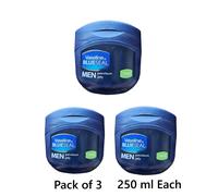 3x Vaseline Blue Seal Men Fresh Petroleum Jelly 250ml.