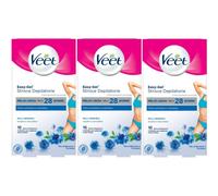 3x Veet Sensitive Skin Bikini & Underarm Cold Wax Strips - 16 Count (Exp 04/24)