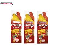 3X VERSELE-LAGA CANARY PRESTIGE STICKS MIXED FRUIT & DANDELION SMALL BIRD TREATS