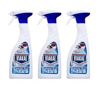 3x Via.kal Classic Bathroom Limescale Remover Spray 500ml - Anti-Droplet Formula, Effectively Removes Limescale, Soap Residue & Water Marks, Provides Long-Lasting Shine, Odour Control