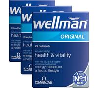 3X Vitabiotics Wellman Original 30 Tablets (3 packs of 30)