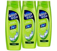 3x Wash & Go Classic 2-in-1 Shampoo & Conditioner 400 ml - 3 Pieces per Pack