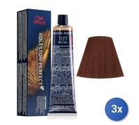 3x Wella Koleston Perfect 7/77 60ml