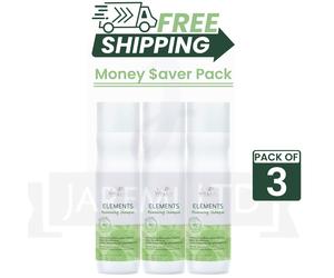 3X Wella Professionel Elements Renewing Shampoo 250ml [ 3PACK ]