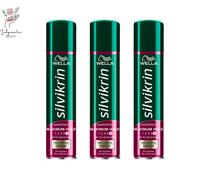 3x Wella Silvikrin Maximum Hold Hairspray, 250ml