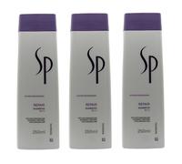 3x Wella SP System Professional Shampoo Repair 250ml