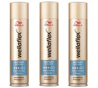 3x Wellaflex Instant Volume Boost Hair Spray 250ml Strong Hold 48h