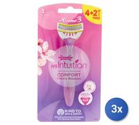 3x Wilkinson Throwaway Lady Xtreme3 Cherry 4+2 Pieces