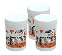 3x Wine Tannin 50g Youngs - Home brew Beer & Wine Making Chemicals