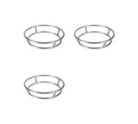 3X Wok Stainless Steel Wok Ring Pot Rack Burner Grate Replacement Wire Insulated Pot Mat Stand