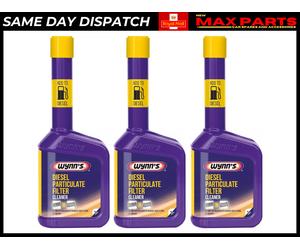 3x Wynn's Diesel Particulate Filter Cleaner Fuel Additive DPF Regenerator 325ml