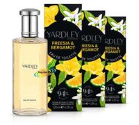 3x Yardley London Freesia & Bergamot Eau De Toilette 125ml