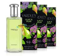 3x Yardley London Lilac & Pear Eau De Toilette 125ml