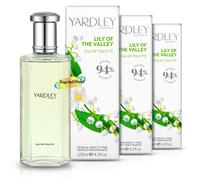 3x Yardley London Lily of the Valley Eau De Toilette 125ml