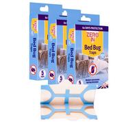 3X Zero In Bed Bug Killer Traps Poison Free Bed Bug Treatment 5 Self Adhesive Traps