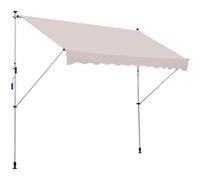 3x1.5m Adjustable Outdoor Aluminium Frame Awning Beige