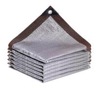 3x10m Aluminum e Net 85% Blackout Reflective Cloth with Grommets UV Protection Cooling Netting & Silver Heat Reflecting Mesh for Garden Patio Greenhouse Pets Outdoor Use