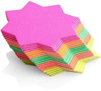 3X10x10cm Fluorescent Stars (Pack of 40)