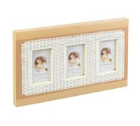 (3x10x15cm - 6 x 4" Shabby Chic) Designer Wooden /Canvas Photo Frames Hanging/Table