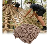 3x13FT Hemp Rope Netting Kids Climbing C Net for Playground Rock Wall Ladder 1cm Diameter Ideal for Hammoc Outdoor Activities & Fun Adventures