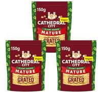 3x150g Plant Based Mature Cathedrals Cheddar Grated Cheese Dairy Free (3x150g)