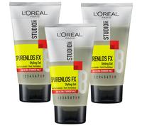 3x150ml Loreal Paris Studio Line Traceless Fx Styling Gel 24h Ultra Strong Hold