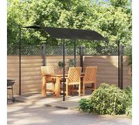 vidaXL Sunshade Awning 3x2.4m Anthracite Outdoor Garden Canopy Gazebo Cover