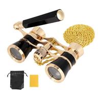3X25 Opera Glasses, Compact Mini Theater Binoculars with Adjustable Handle and Chain Portable Vintage Theater Binoculars for Women Adults Kids Concerts Cinema Musical Events