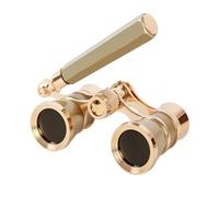 3x25 Opera Glasses, Vintage Theater Binoculars with Handle & Chain, Compact Mini Binoculars for Women & Men, Perfect for Opera, Concerts, Broadway, Cinema(Champagne1)
