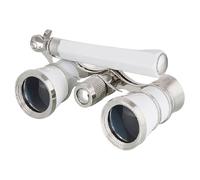 3x25 Opera Glasses, Vintage Theater Binoculars with Handle & Chain, Compact Mini Binoculars for Women & Men, Perfect for Opera, Concerts, Broadway, Cinema(Pearl2)