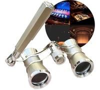 3x25 Opera Glasses with Handle & Chain, Vintage Theater Binoculars - Compact & Lightweight, The Ultimate Mini Binoculars for Opera, Concerts, Broadway & Cinema(Champagne1)