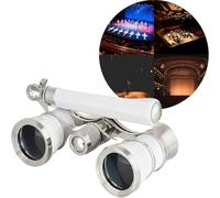 3x25 Opera Glasses with Handle & Chain, Vintage Theater Binoculars - Compact & Lightweight, The Ultimate Mini Binoculars for Opera, Concerts, Broadway & Cinema(Pearl1)
